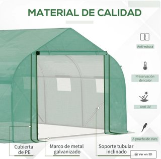 Invernadero Túnel 3.5x3x2m