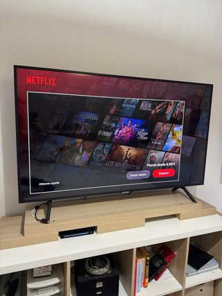 Televisión samsung de 55  pulgadas Negra