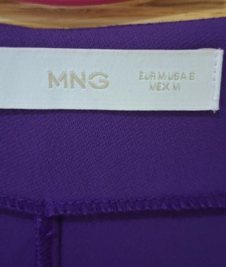 Vestido Morado Mango Talla M