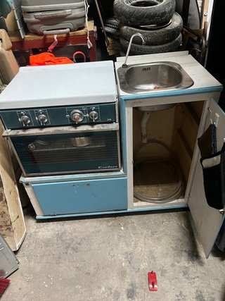 Mueble Cocina Camper con Horno a gas y Fregadero