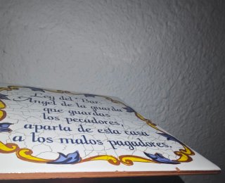 Azulejo decorativo Ley del Bar