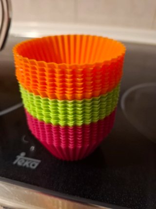 12 Moldes Silicona Lekue Magdalenas
