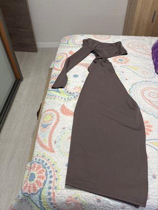 Vestido Morado Lentejuelas Talla Única