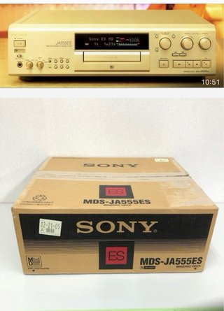 Sony MDS-JA555ES Minidisc Deck Oro