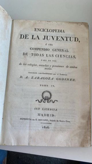 Enciclopedia de la Juventud – Tomo IV (1826)