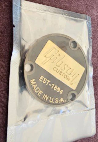Gibson Custom Shop Placa Metalica