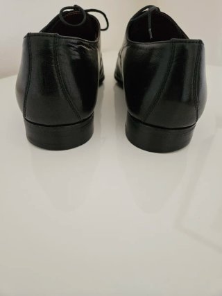 Scarpe artigianali Uomo Pelle Nera Tg. 42 Derby