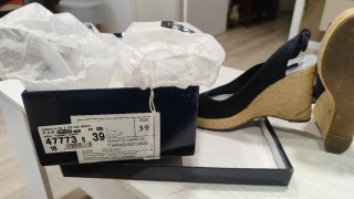 Sandalias cuña Tommy Hilfiger negras