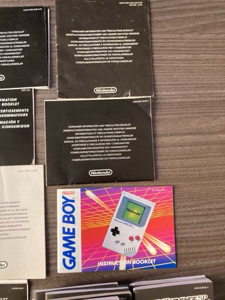 Manuales Nintendo Game Boy y Advance