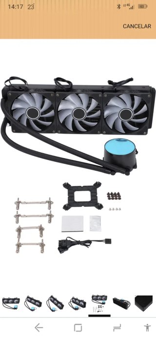 Enfriador Líquido teucer RGB 360mm