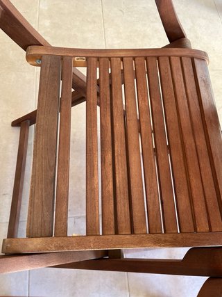 Conjunto Comedor Jardín Madera Plegable