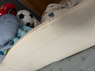 Cama infantil madera blanca + colchón
