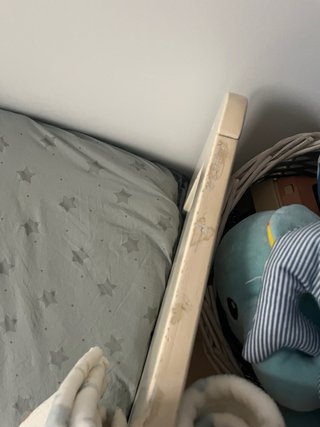 Cama infantil madera blanca + colchón