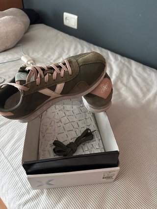 Zapatillas Munich Mujer Verde y Rosa