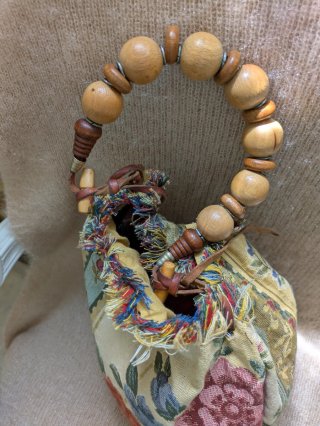 Bolso de tapicería vintage floral