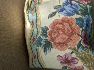 Bolso de tapicería vintage floral