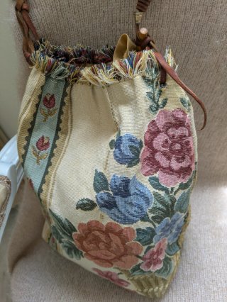 Bolso de tapicería vintage floral