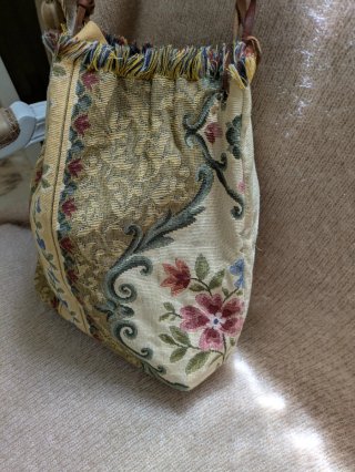 Bolso de tapicería vintage floral