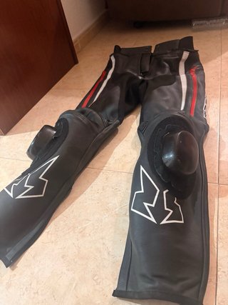 PantalónMzone Moto Negro/Rojo Talla M
