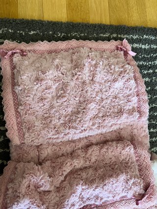 Saco capazo bebé rosa floral
