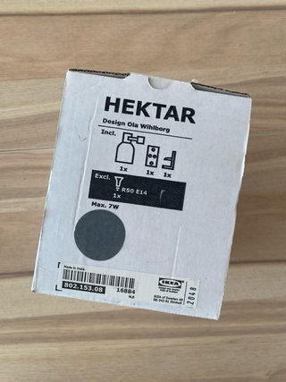 Lámpara Hektar Ikea gris