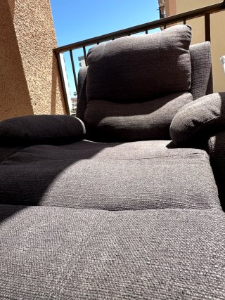 Sillón relax reclinable gris