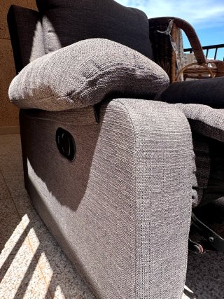 Sillón relax reclinable gris
