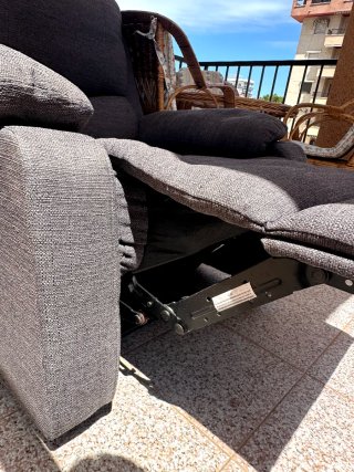 Sillón relax reclinable gris