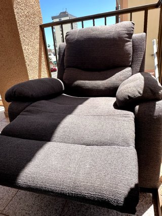 Sillón relax reclinable gris