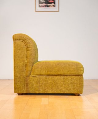 Sillón modular vintage chartreuse