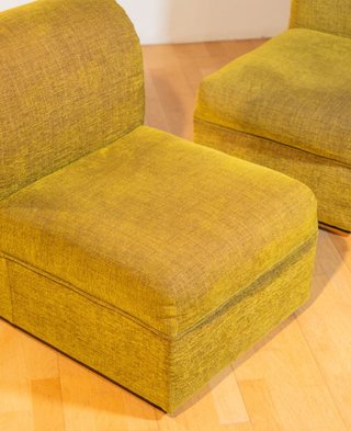 Sillón modular vintage chartreuse