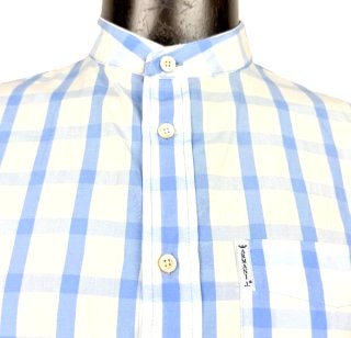 Camicia Armani Jeans Uomo M quadri collo coreano