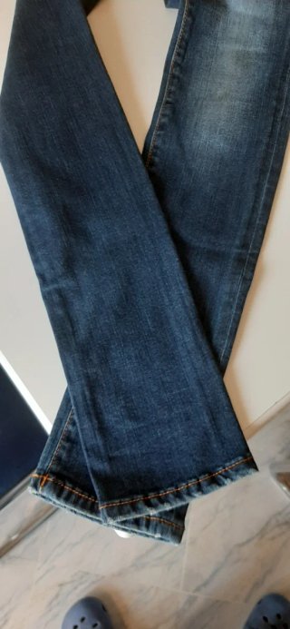 Jeans vita alta gamba dritta TAGLIA 40