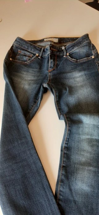 Jeans vita alta gamba dritta TAGLIA 40