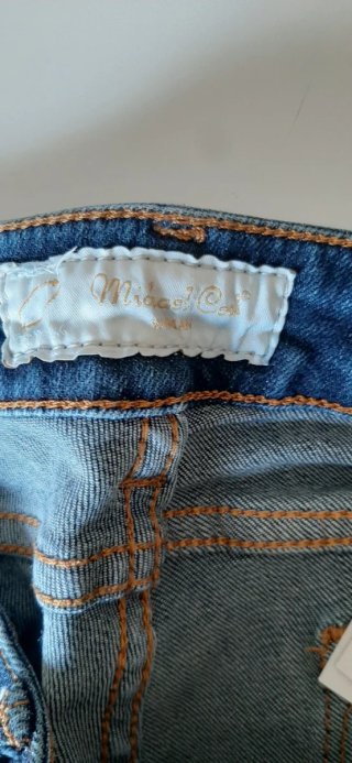 Jeans vita alta gamba dritta TAGLIA 40