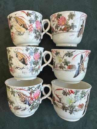 Juego de Té Japonés Kutani - 15 P. PINTADAS MANO