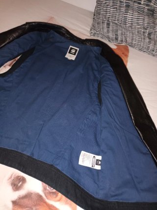 Chaleco G-Star RAW Piel Cordero Negro