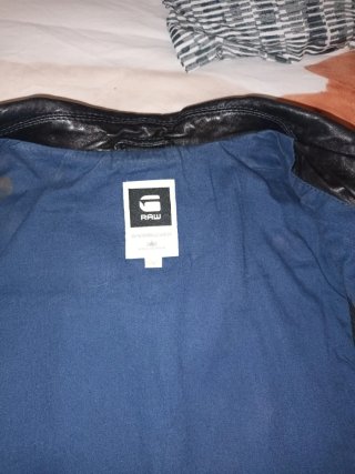 Chaleco G-Star RAW Piel Cordero Negro