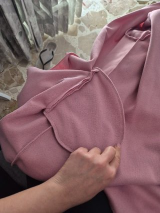 Soprabito leggero rosa cipria