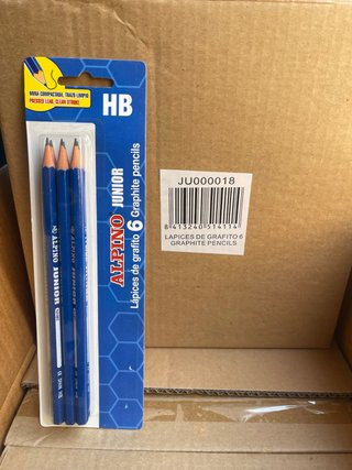Lote Lápices Grafito Alpino Junior HB (1€ pack 6)