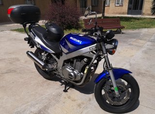 Suzuki GS 500 Azul/Plata
