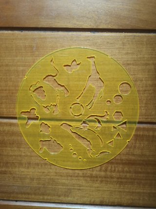 4 Paneles de dibujo con ruedas dentadas.