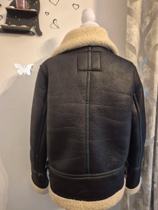 Giubbotto Aviatore Pimkie Nero e Beige