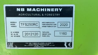 Trituradora Niubo Faster 2.5 TFS250RC - año 2020