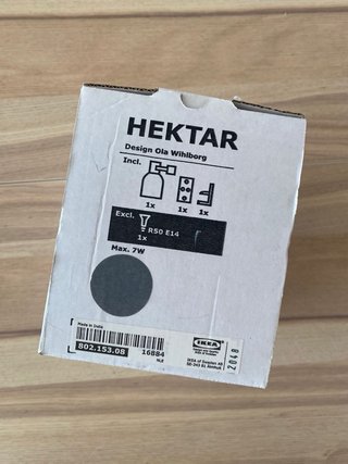 Lámpara Hektar Ikea gris