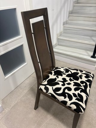 4 Sillas Rodri Diseño Tapizado Floral