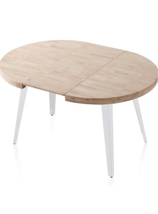 Mesa redonda extensible madera