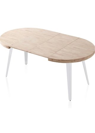 Mesa redonda extensible madera
