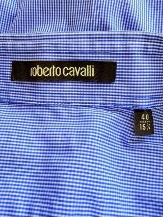 Camicia Roberto Cavalli uomo Taglia 40 L A Quadri