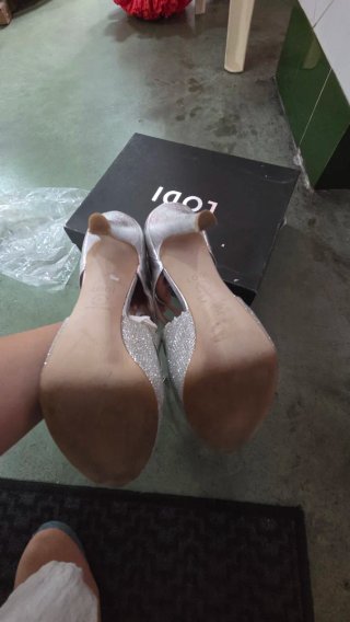 Zapatos de tacón Lodi plateados talla 39